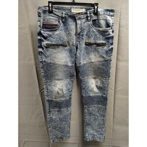 Akademiks Jeanius Men's Blue Pants/Skinny Jeans 32x32 SKU 3244
